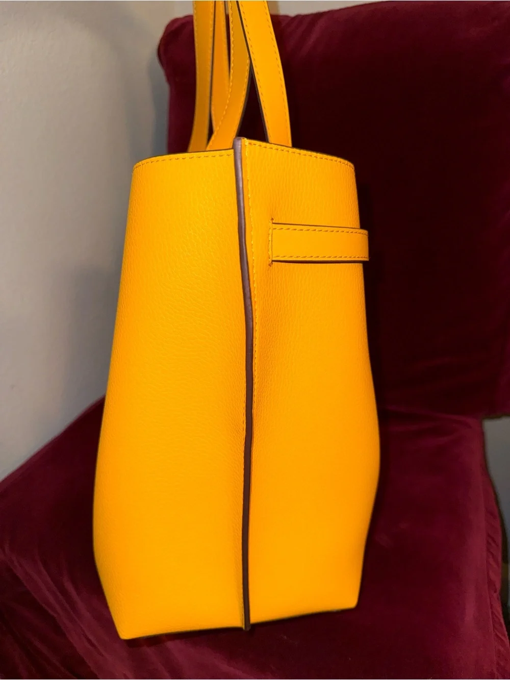 Michael Kors Emilia Goldenrod Pebbled Leather Tote and wallet set